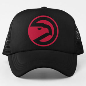 NEW Atlanta Hawks 1972 Pac-Hawk Foam Trucker Mesh Snapback Hat BLACK